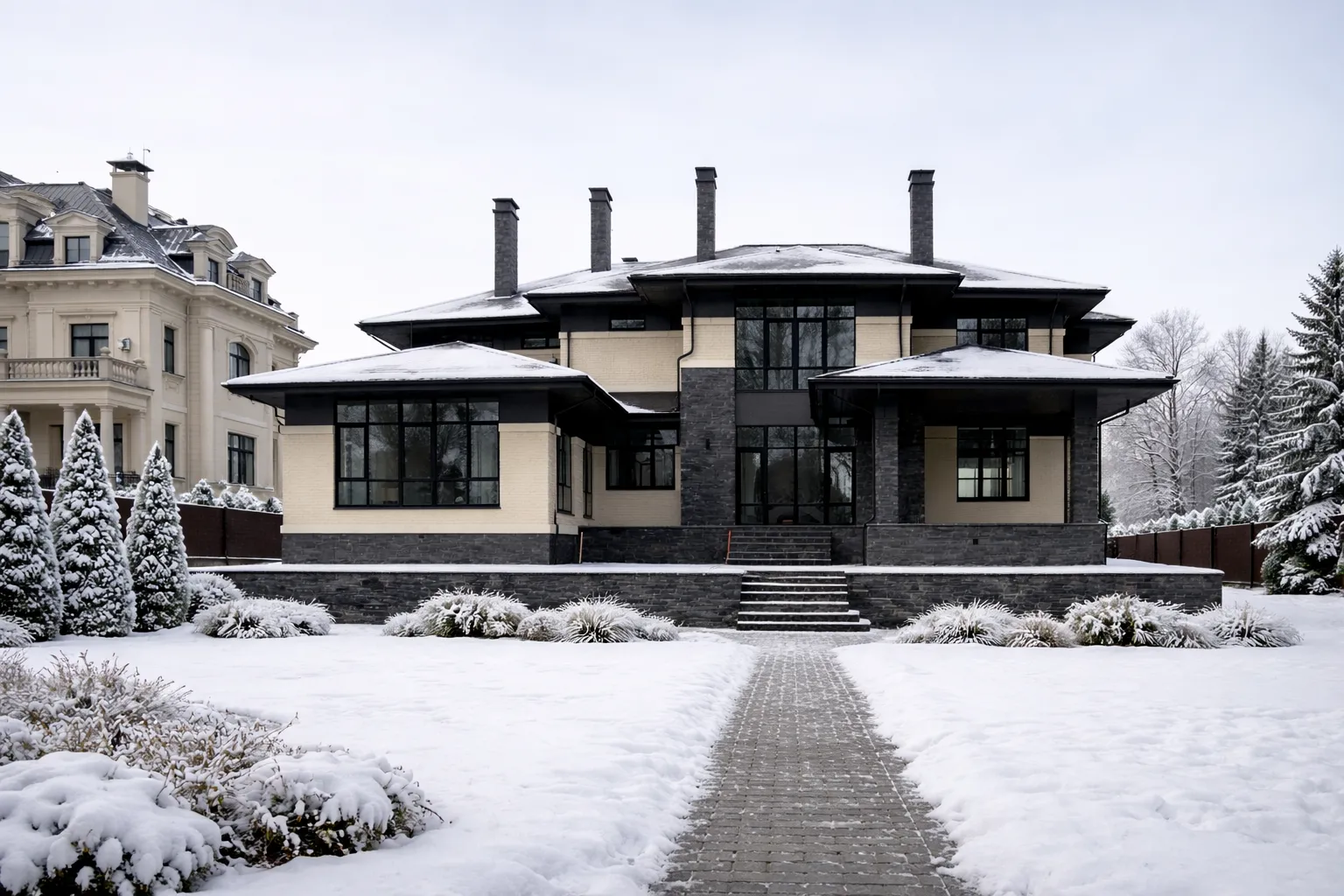 Дом КП "Миллениум парк" Дом 550 м² в КП «Миллениум Парк» после ремонта — общий вид